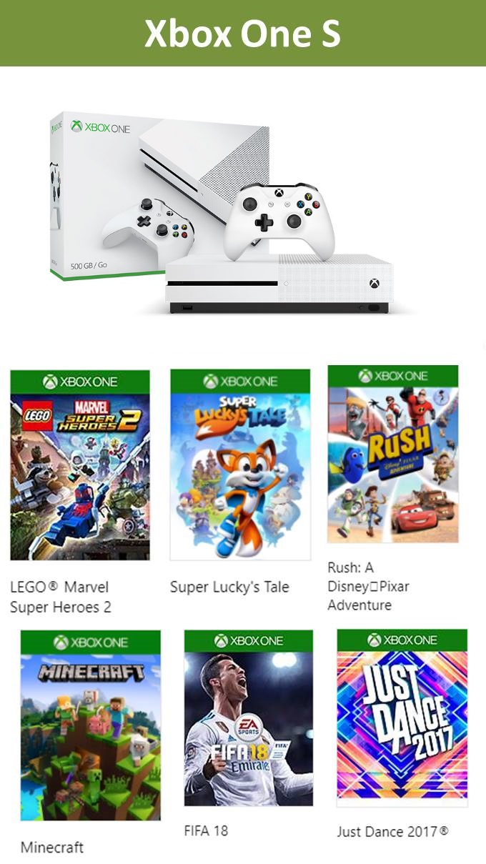 XBox One S per le idee regalo delle feste