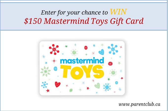 Buono regalo Mastermind Toys da $ 150 in omaggio tramite www.parentclub.ca